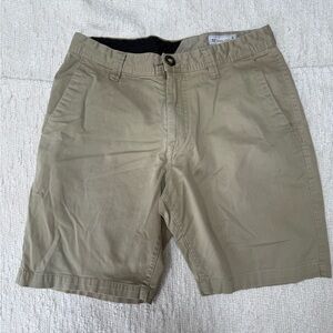 VOLCOM True To This Chino Shorts Size 32 Beige Skater